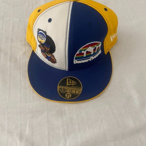 Denver Nuggets New Era Fitted Hat Size 7 5/8 - Picture 2 of 4